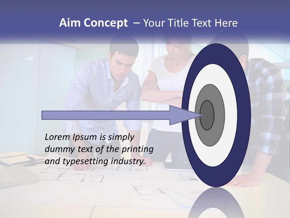 A Group Of People Looking At A Computer Screen PowerPoint Template