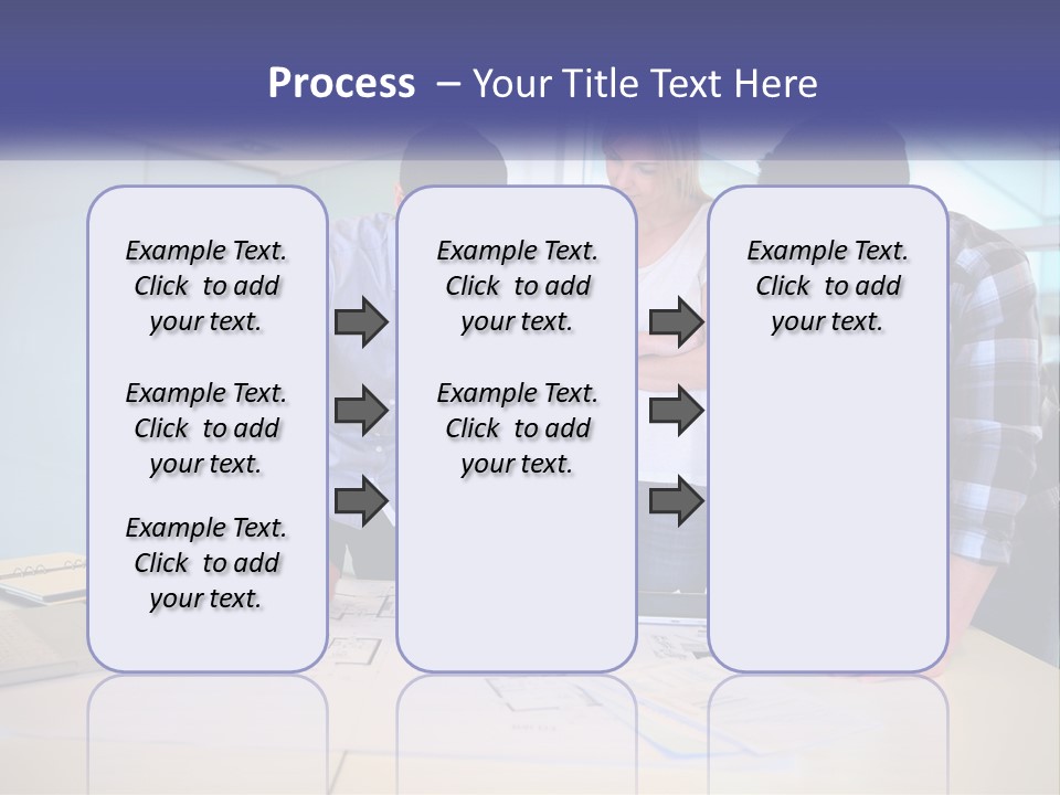 A Group Of People Looking At A Computer Screen PowerPoint Template