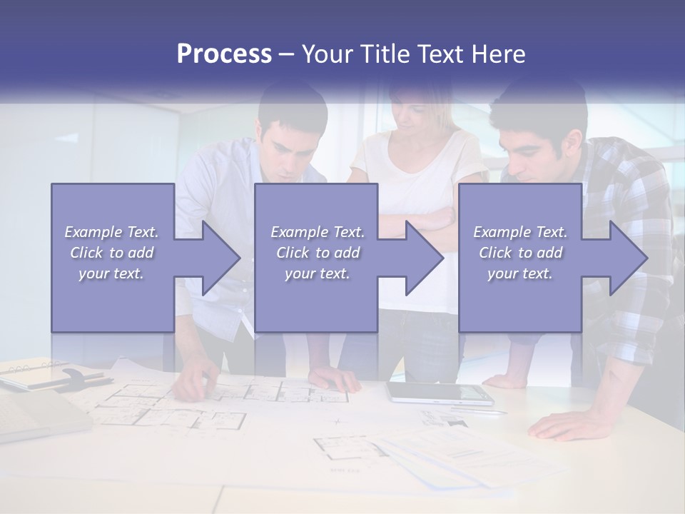 A Group Of People Looking At A Computer Screen PowerPoint Template