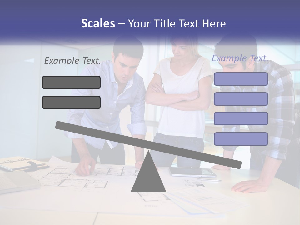 A Group Of People Looking At A Computer Screen PowerPoint Template