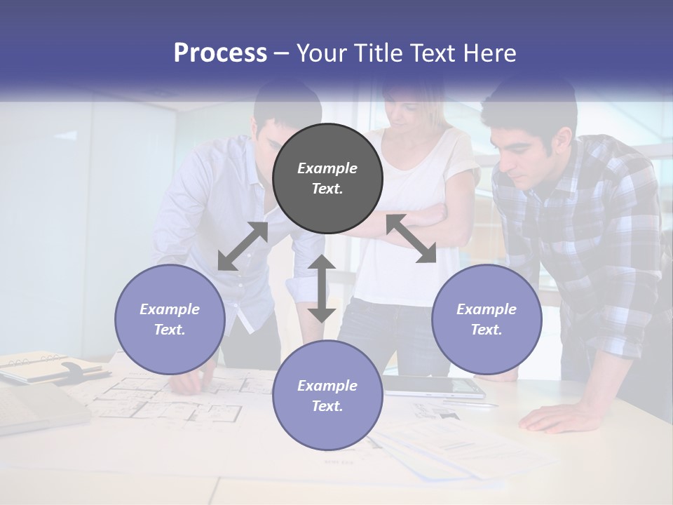 A Group Of People Looking At A Computer Screen PowerPoint Template