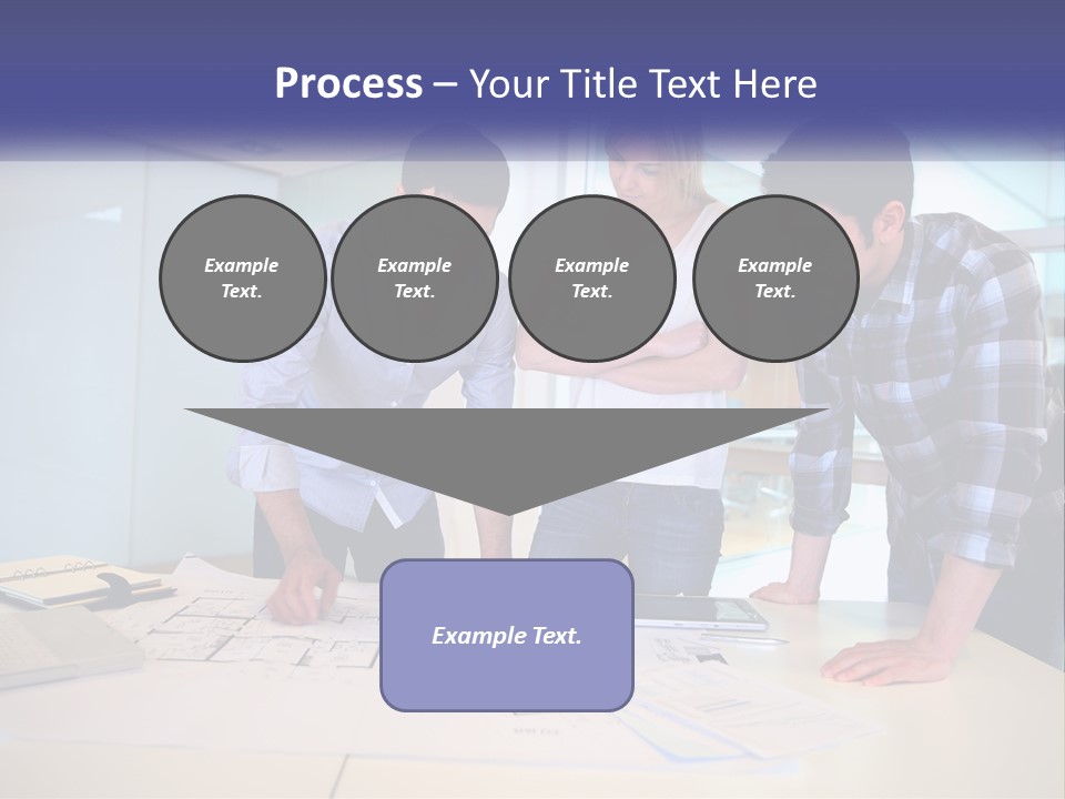 A Group Of People Looking At A Computer Screen PowerPoint Template