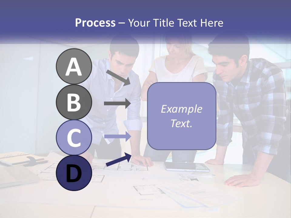 A Group Of People Looking At A Computer Screen PowerPoint Template