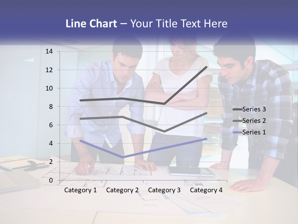 A Group Of People Looking At A Computer Screen PowerPoint Template