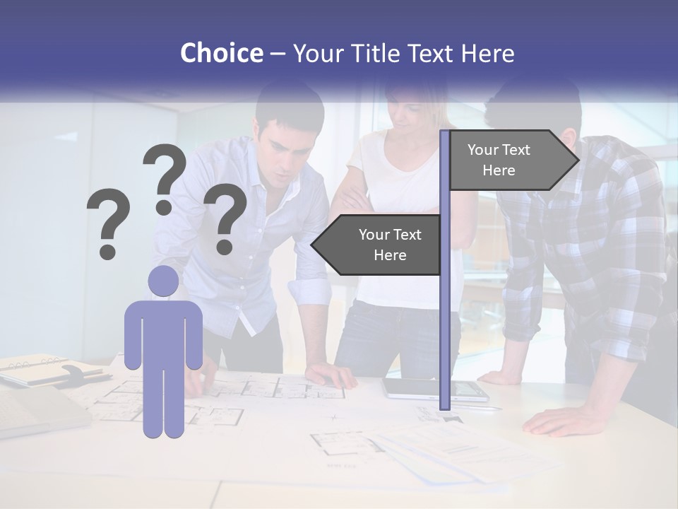A Group Of People Looking At A Computer Screen PowerPoint Template