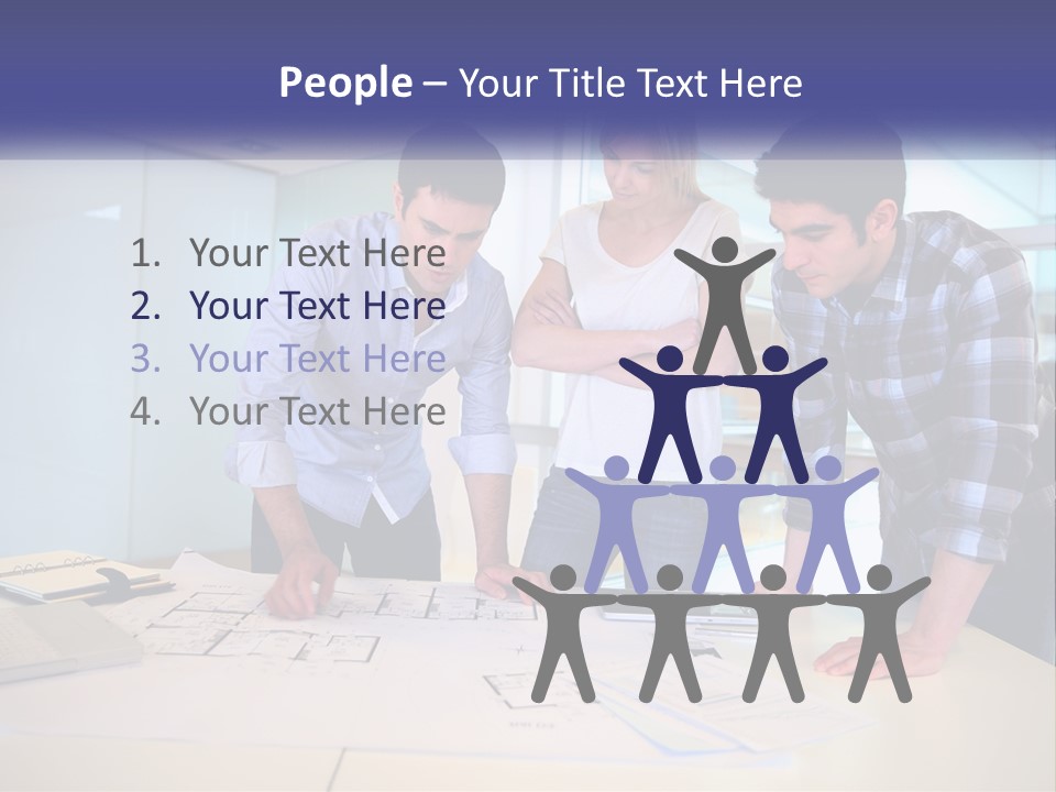 A Group Of People Looking At A Computer Screen PowerPoint Template