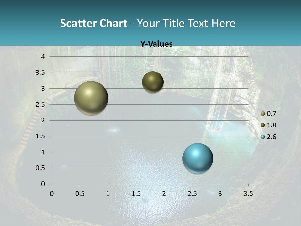A Large Pool Of Water Surrounded By Trees PowerPoint Template