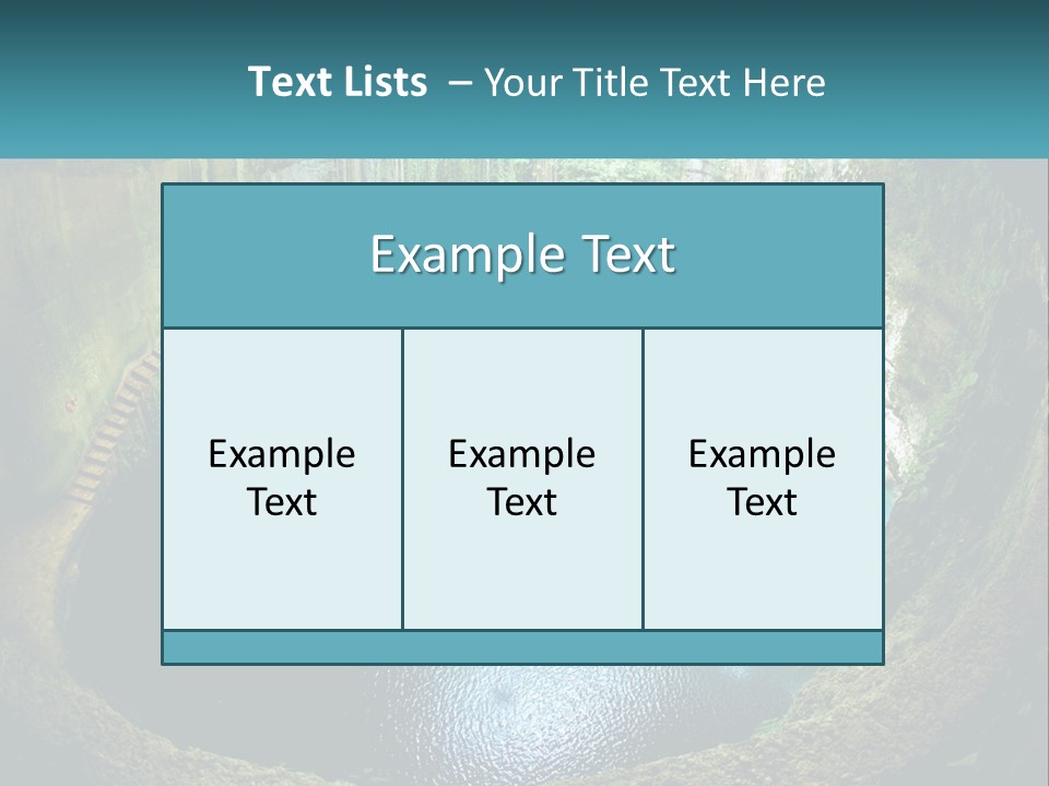 A Large Pool Of Water Surrounded By Trees PowerPoint Template