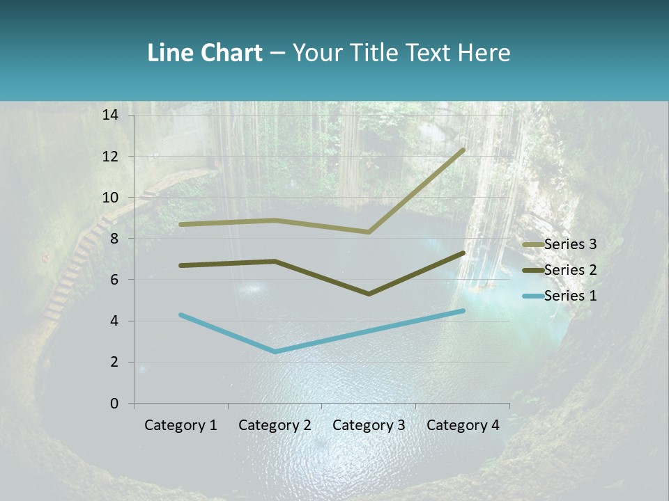 A Large Pool Of Water Surrounded By Trees PowerPoint Template