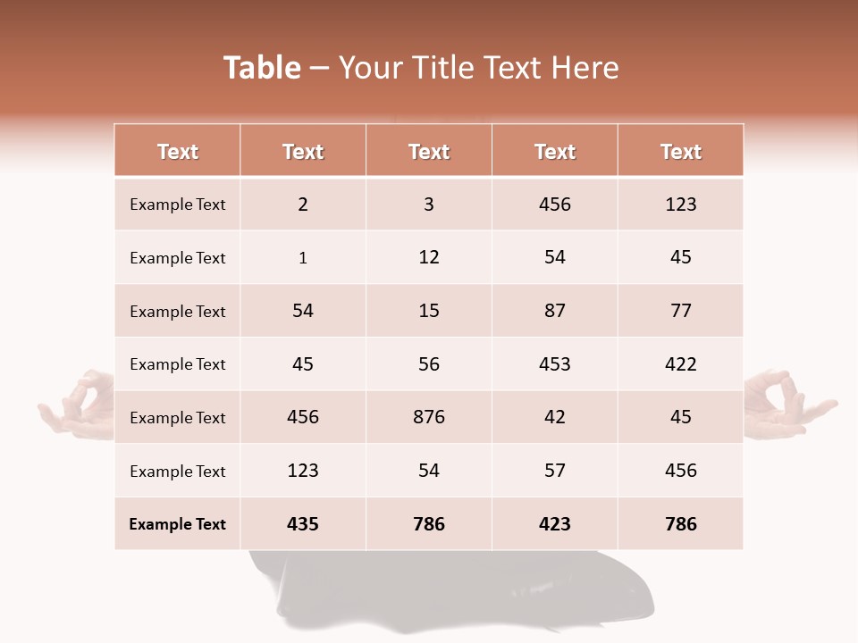 A Man In A Suit And Tie Sitting In A Yoga Position PowerPoint Template