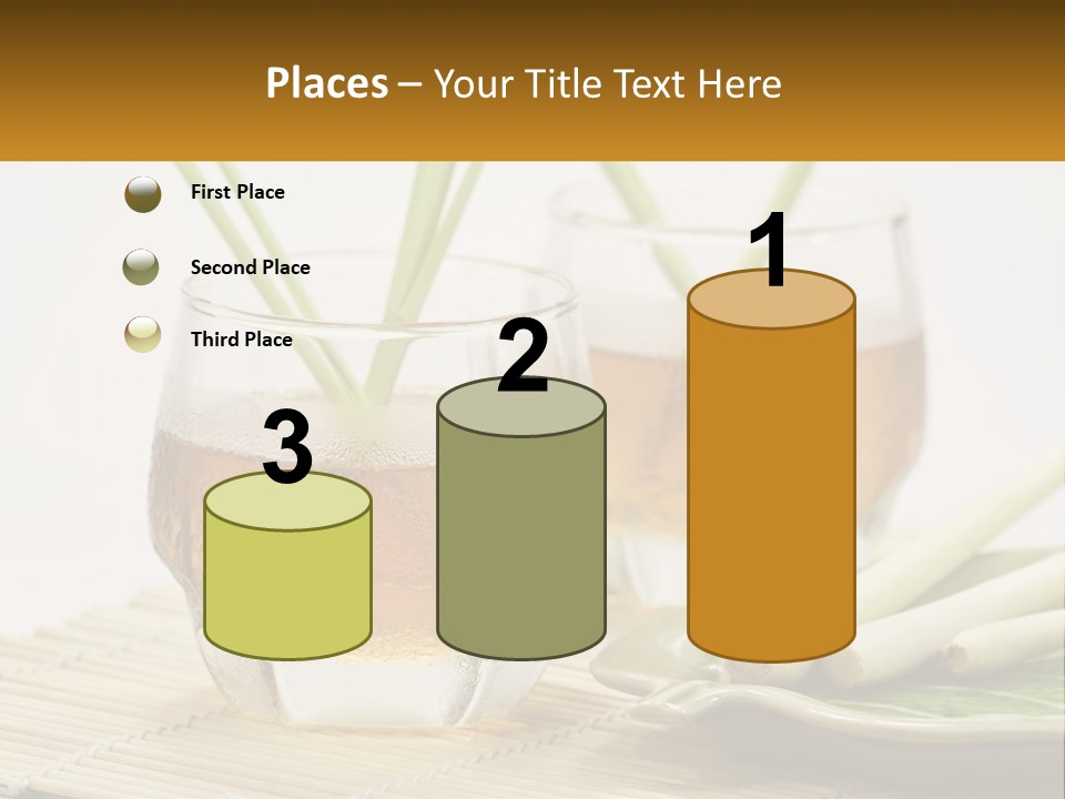 A Couple Of Glasses Filled With Liquid On Top Of A Table PowerPoint Template