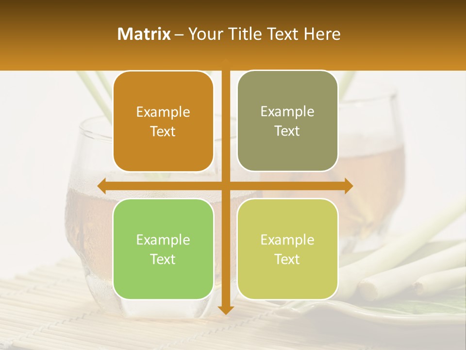 A Couple Of Glasses Filled With Liquid On Top Of A Table PowerPoint Template