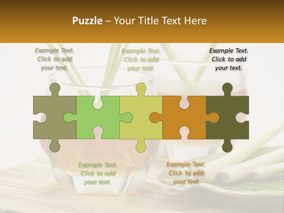 A Couple Of Glasses Filled With Liquid On Top Of A Table PowerPoint Template