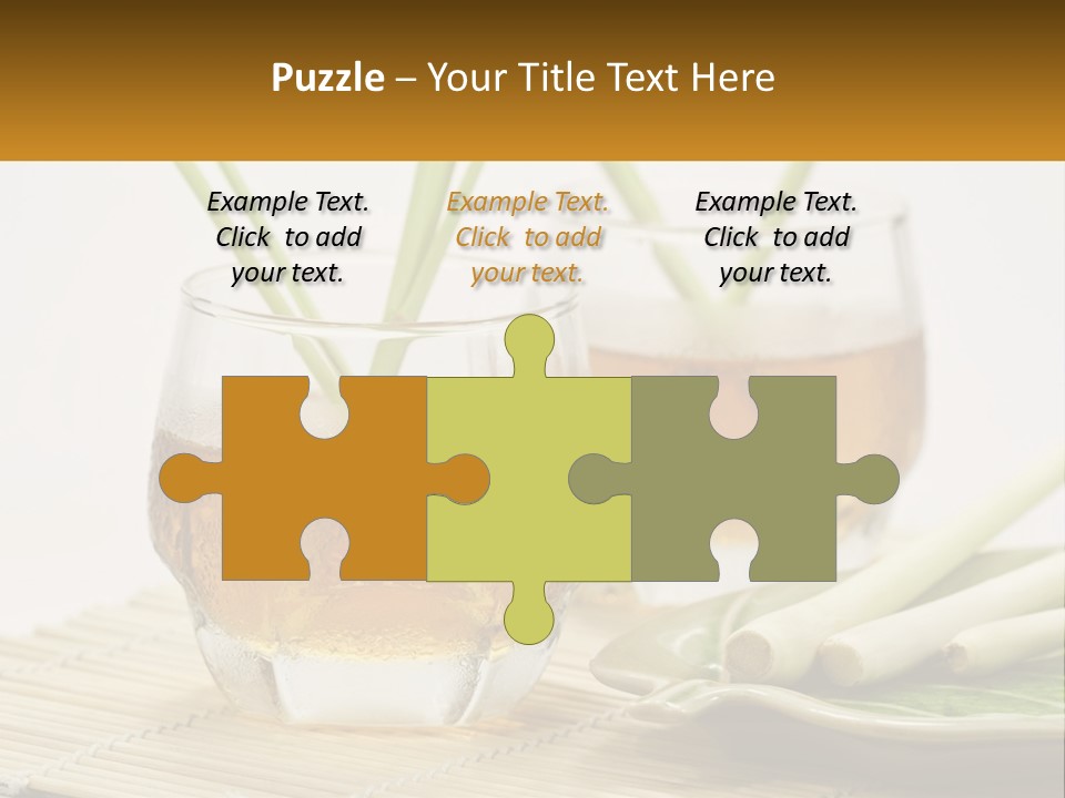 A Couple Of Glasses Filled With Liquid On Top Of A Table PowerPoint Template