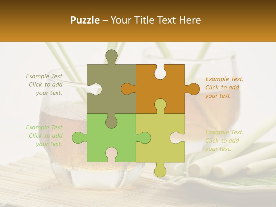 A Couple Of Glasses Filled With Liquid On Top Of A Table PowerPoint Template