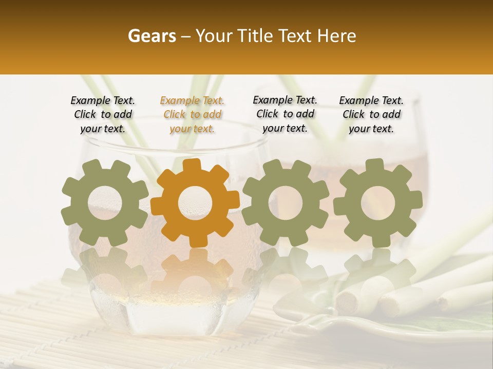 A Couple Of Glasses Filled With Liquid On Top Of A Table PowerPoint Template