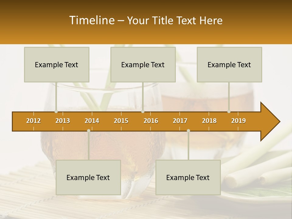 A Couple Of Glasses Filled With Liquid On Top Of A Table PowerPoint Template