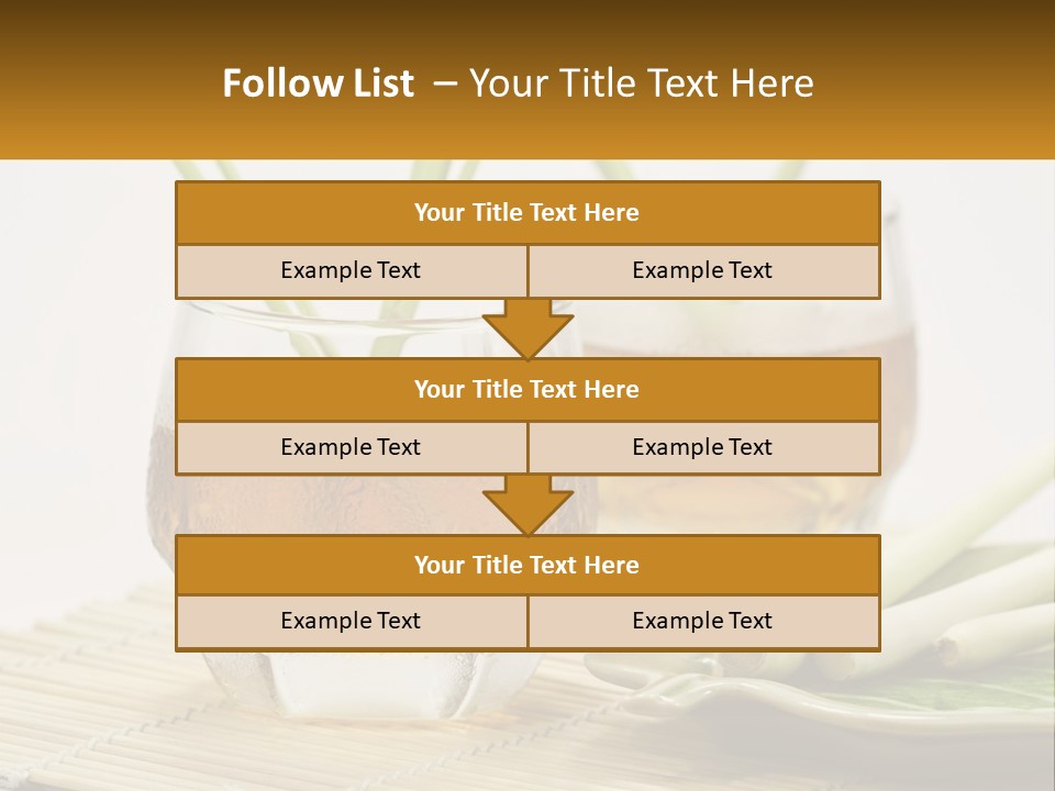 A Couple Of Glasses Filled With Liquid On Top Of A Table PowerPoint Template