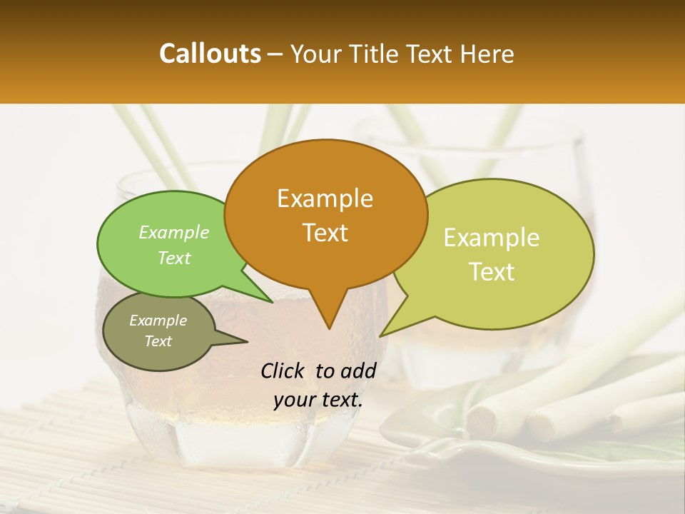 A Couple Of Glasses Filled With Liquid On Top Of A Table PowerPoint Template