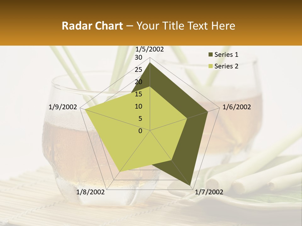 A Couple Of Glasses Filled With Liquid On Top Of A Table PowerPoint Template