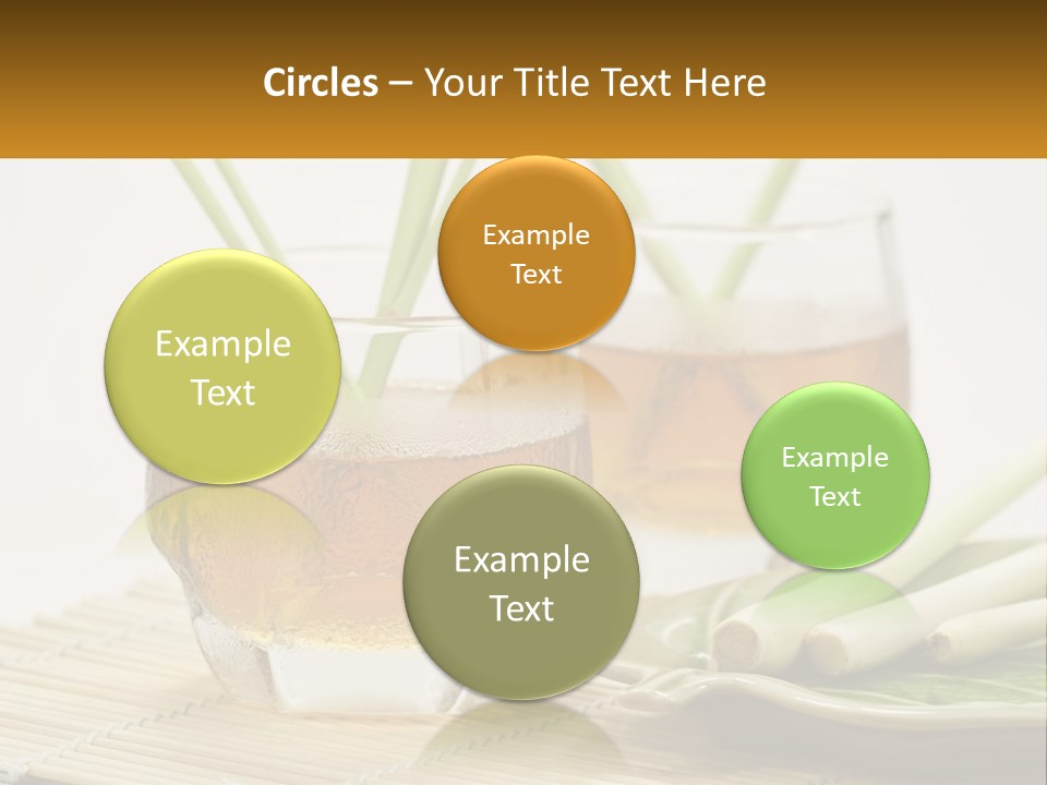 A Couple Of Glasses Filled With Liquid On Top Of A Table PowerPoint Template