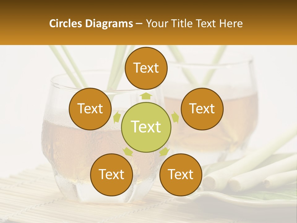 A Couple Of Glasses Filled With Liquid On Top Of A Table PowerPoint Template
