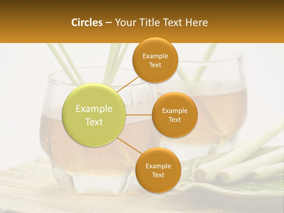 A Couple Of Glasses Filled With Liquid On Top Of A Table PowerPoint Template