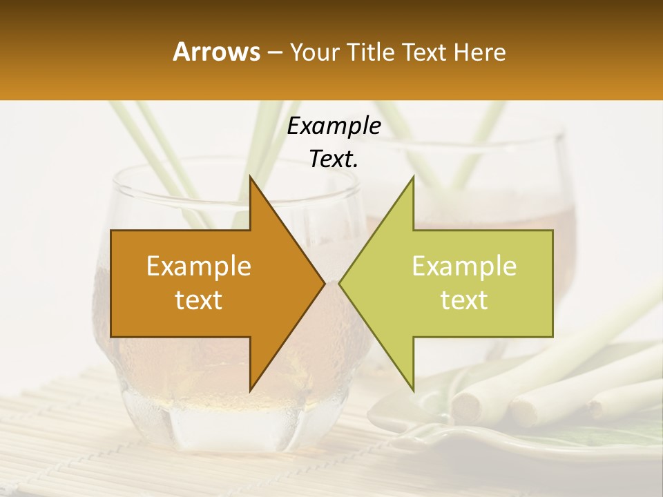 A Couple Of Glasses Filled With Liquid On Top Of A Table PowerPoint Template