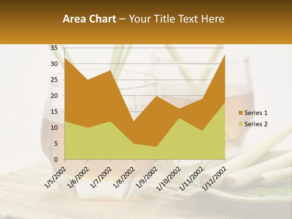 A Couple Of Glasses Filled With Liquid On Top Of A Table PowerPoint Template