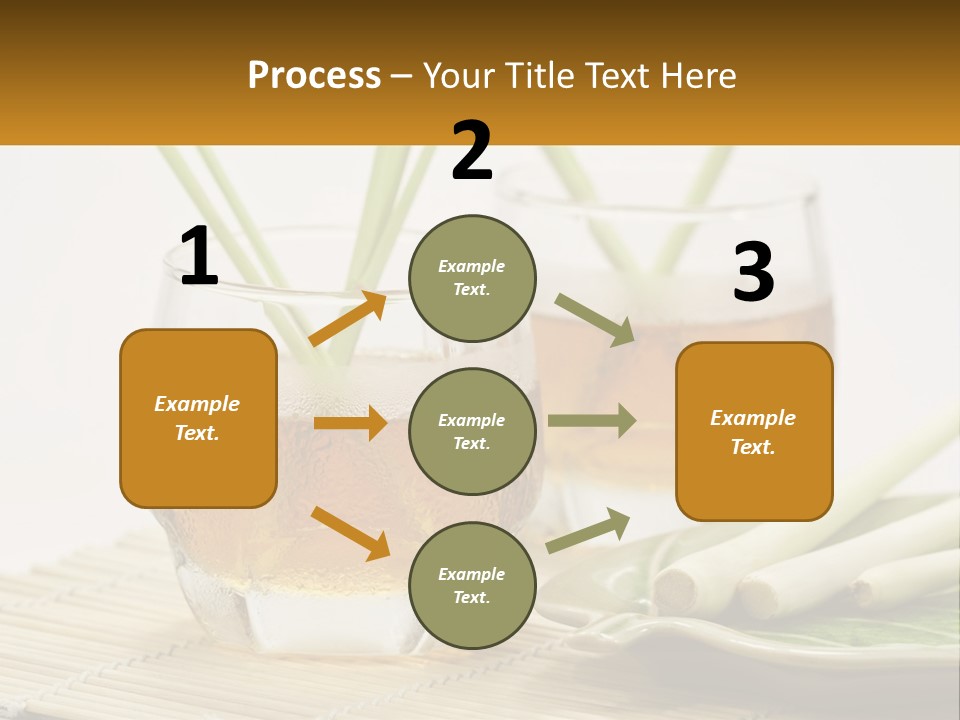 A Couple Of Glasses Filled With Liquid On Top Of A Table PowerPoint Template