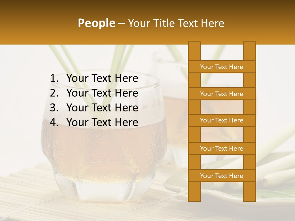 A Couple Of Glasses Filled With Liquid On Top Of A Table PowerPoint Template