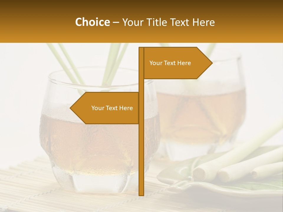 A Couple Of Glasses Filled With Liquid On Top Of A Table PowerPoint Template