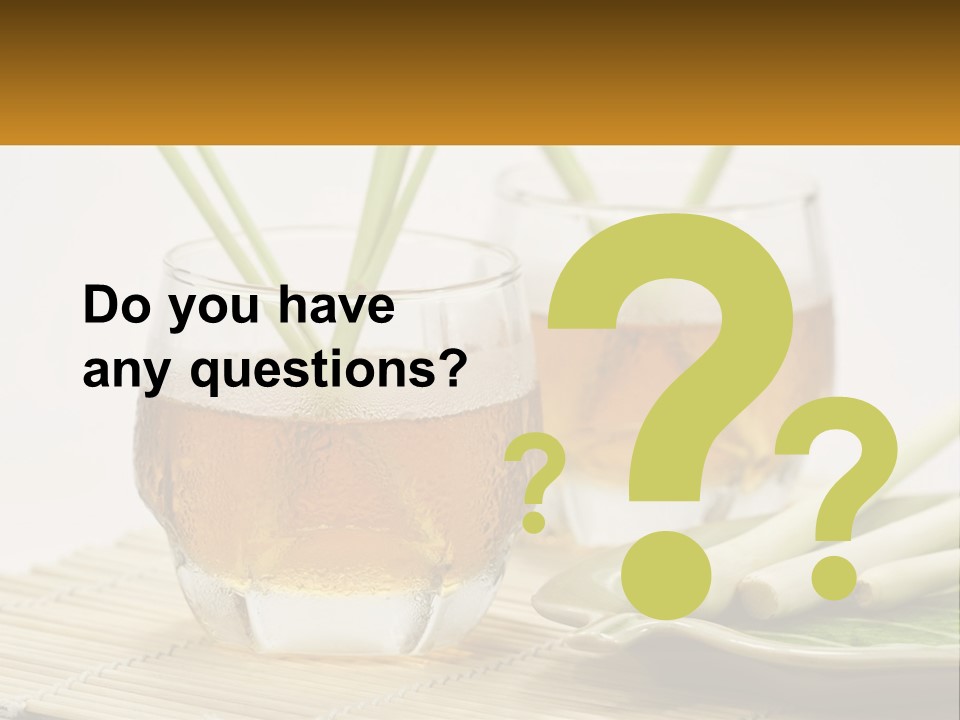 A Couple Of Glasses Filled With Liquid On Top Of A Table PowerPoint Template