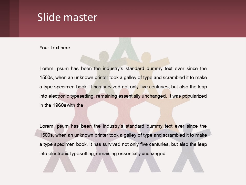 A Group Of People Standing On Top Of Each Other PowerPoint Template