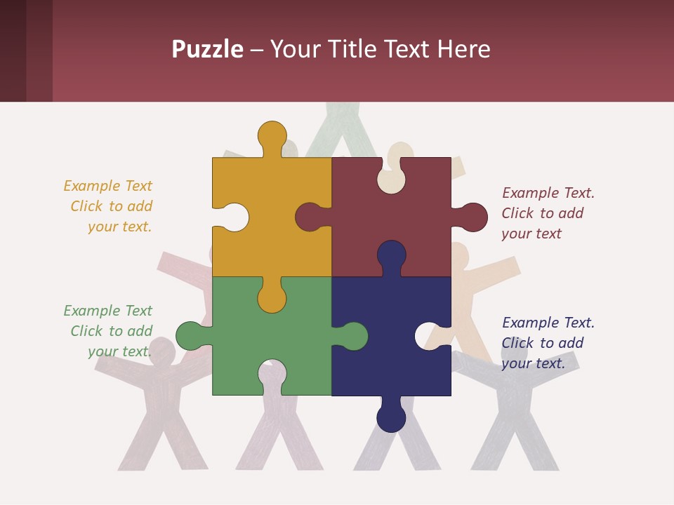 A Group Of People Standing On Top Of Each Other PowerPoint Template