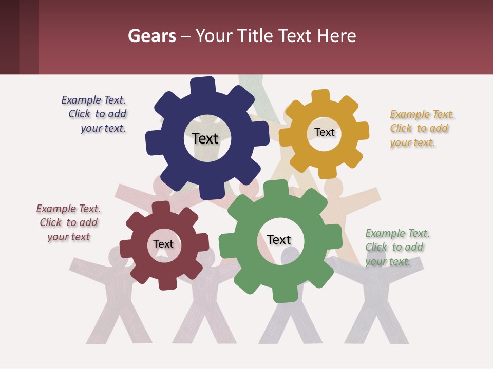 A Group Of People Standing On Top Of Each Other PowerPoint Template