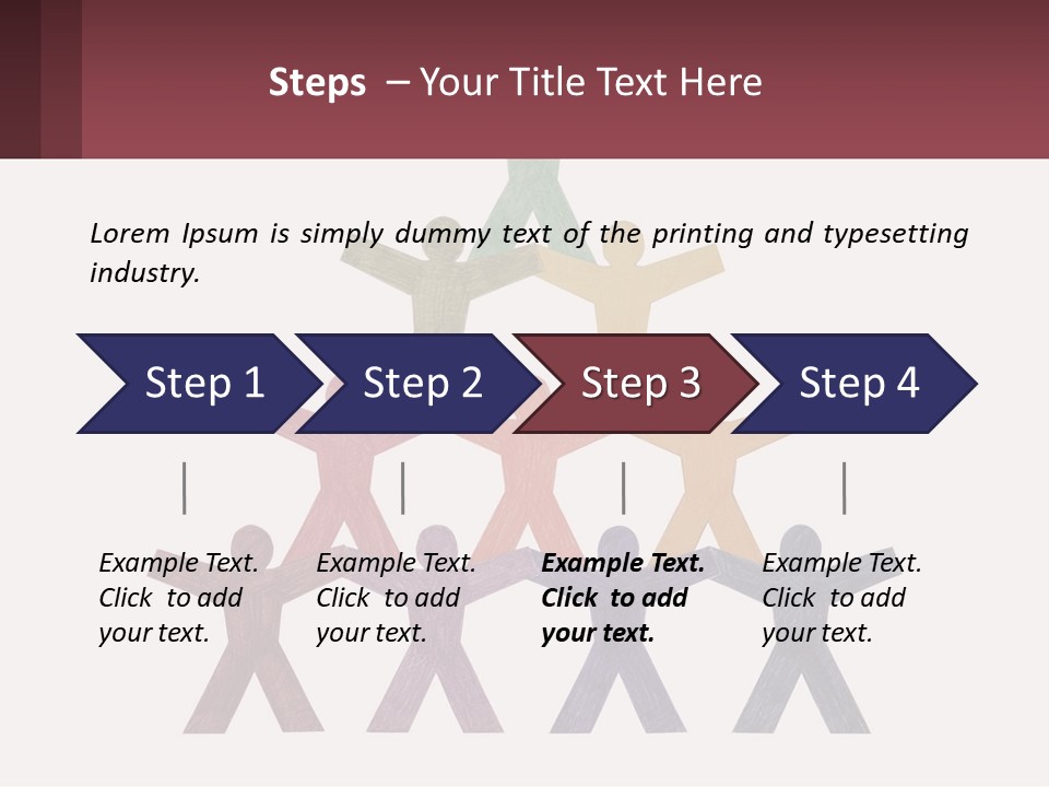 A Group Of People Standing On Top Of Each Other PowerPoint Template