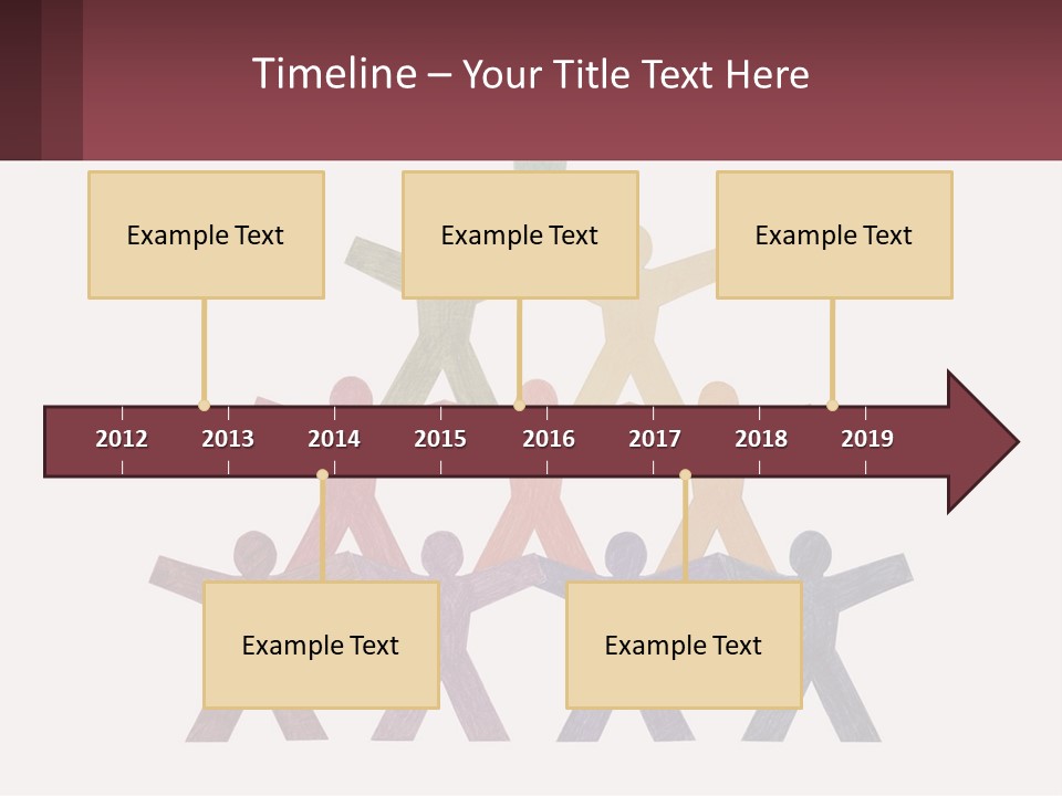 A Group Of People Standing On Top Of Each Other PowerPoint Template