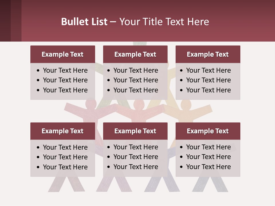 A Group Of People Standing On Top Of Each Other PowerPoint Template