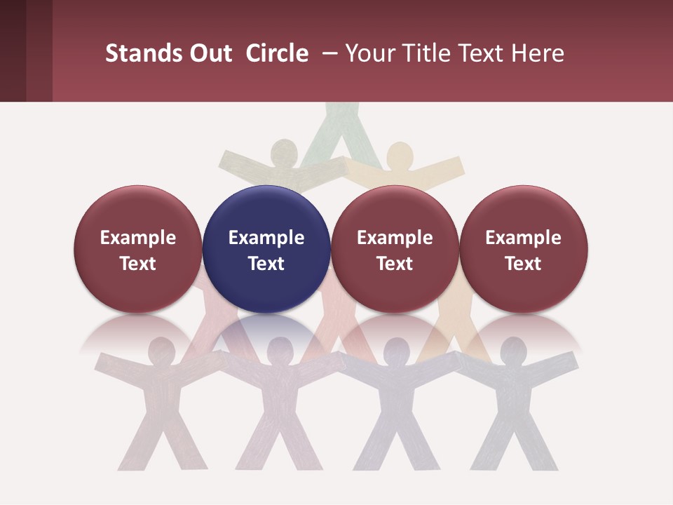 A Group Of People Standing On Top Of Each Other PowerPoint Template