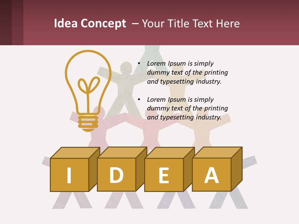 A Group Of People Standing On Top Of Each Other PowerPoint Template