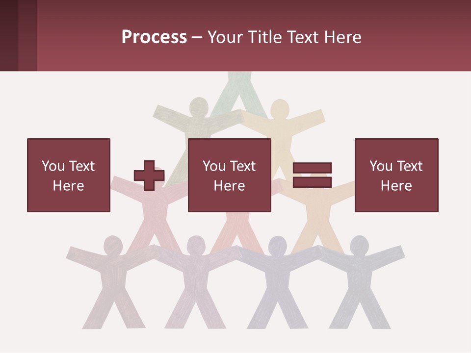 A Group Of People Standing On Top Of Each Other PowerPoint Template