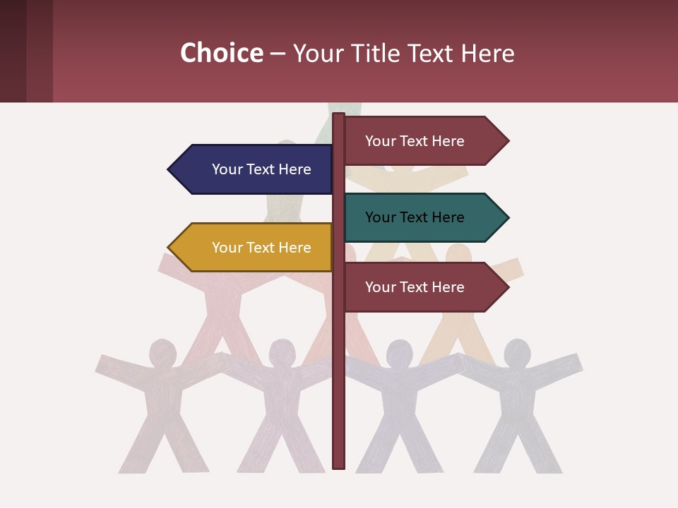 A Group Of People Standing On Top Of Each Other PowerPoint Template