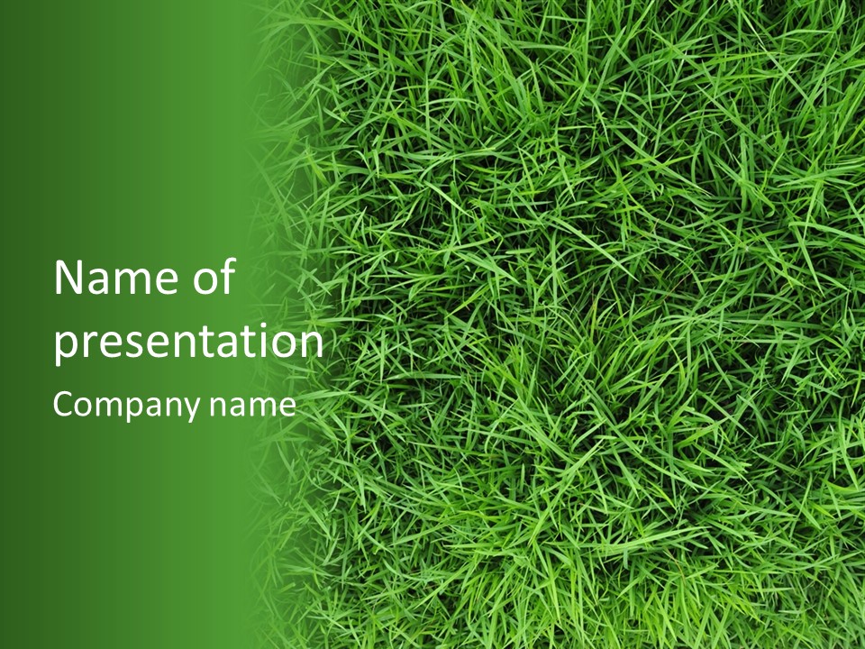 Green Grass Powerpoint Presentation Template PowerPoint Template
