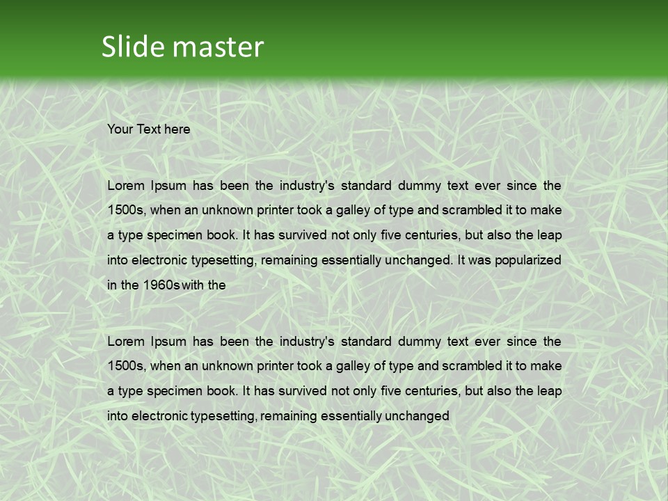 Green Grass Powerpoint Presentation Template PowerPoint Template