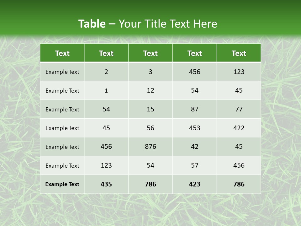 Green Grass Powerpoint Presentation Template PowerPoint Template