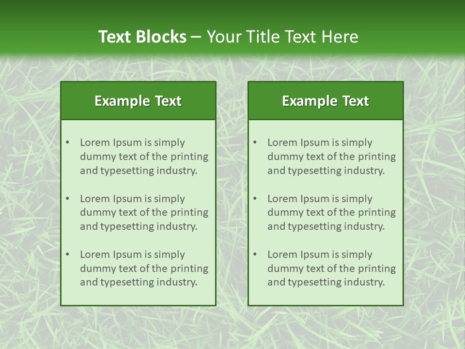 Green Grass Powerpoint Presentation Template PowerPoint Template