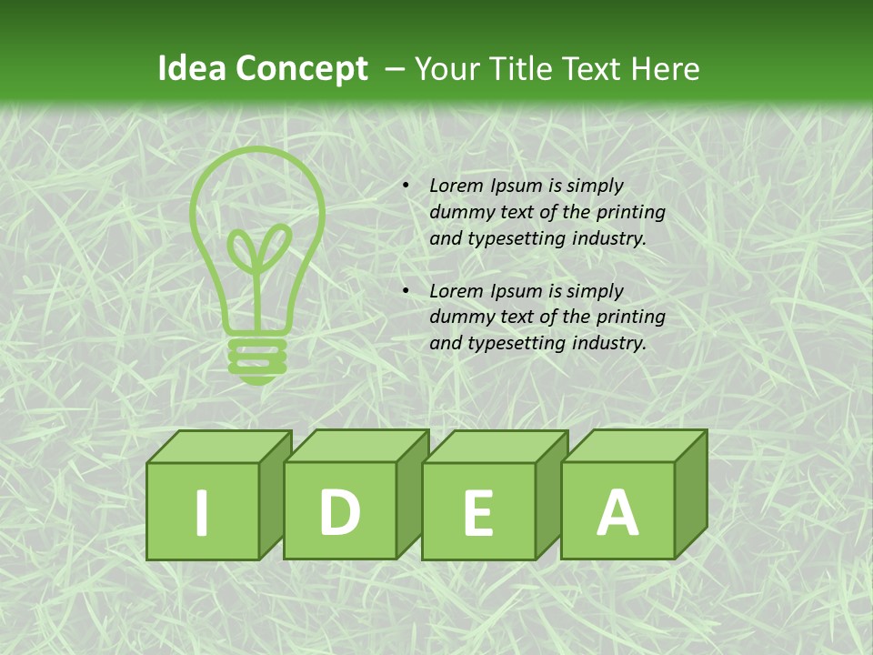 Green Grass Powerpoint Presentation Template PowerPoint Template