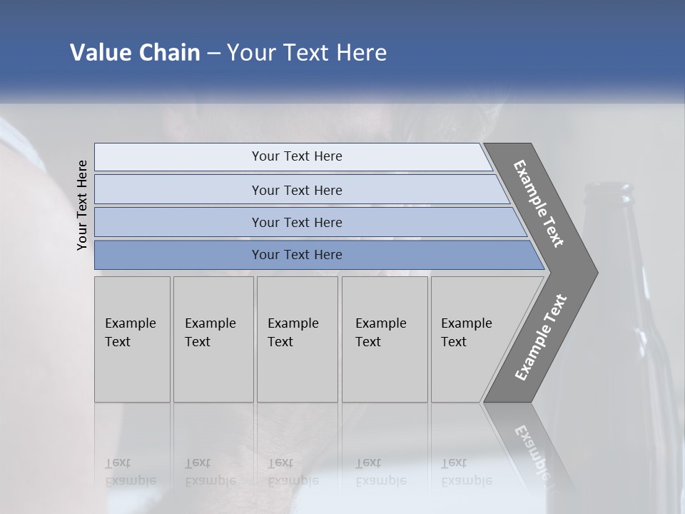 A Man Holding His Face Next To A Bottle Of Beer PowerPoint Template