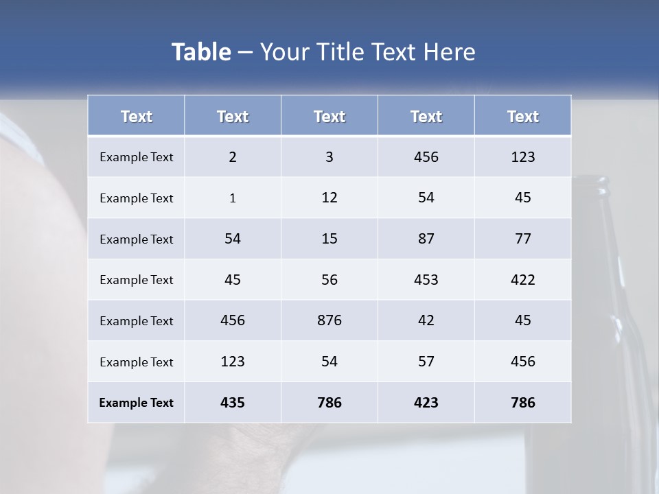 A Man Holding His Face Next To A Bottle Of Beer PowerPoint Template